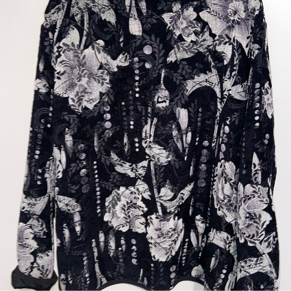 Dressbarn Jacket Womens Plus Size 24 Reversible Tapestry Floral Brocade Artsy - Picture 11 of 13